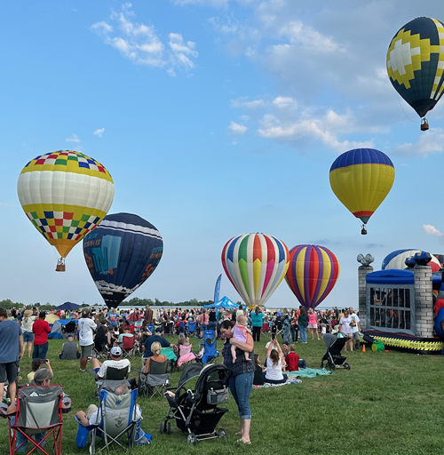Hot air balloons in Danville, KY