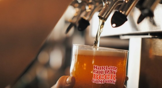 Pouring a Pint of Harlan County Beer
