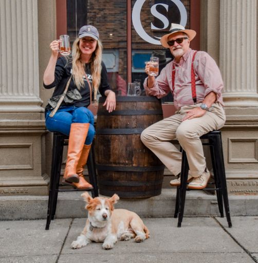 Raising a glass of bourbon for derby day