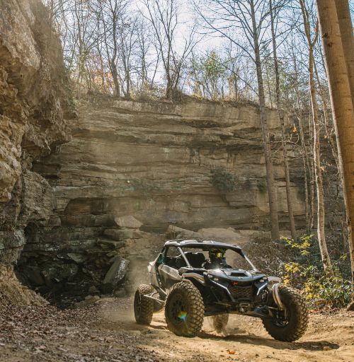 An ATV in its natural habitat at Wildcat Adventures Off-Road Park