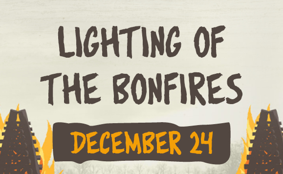 Graphic of the Lighting of the Bonfires event.