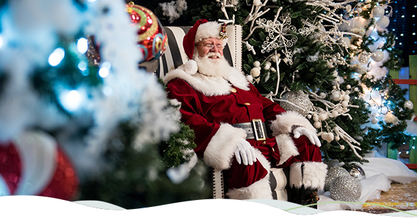 A photo of Santa preparing to great children at Santa's Christmas Village in Monroe.