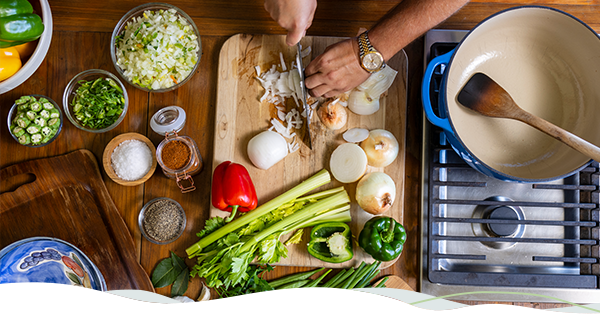 A chef prepares the 