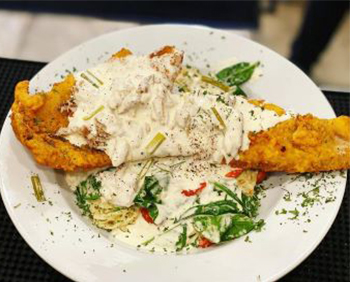 A seafood plate.