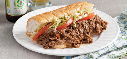 A roast beef po'boy.
