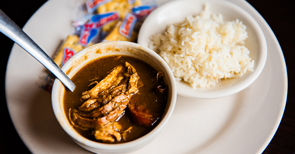 cup of seafood gumbo