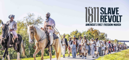 A reenactment takes place along the 1811 Slave Revolt Trail in Vernon Parish.
