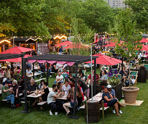 A picture of the Wine Village in Baltimore.