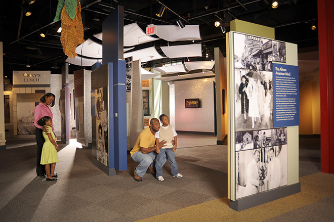 Family at the Reginald F. Lewis Museum.