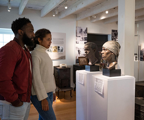 Couple at the Museum of the Ironworker.