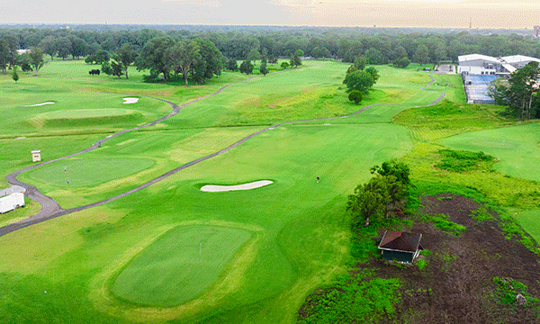 View of golf course in Memphis.
