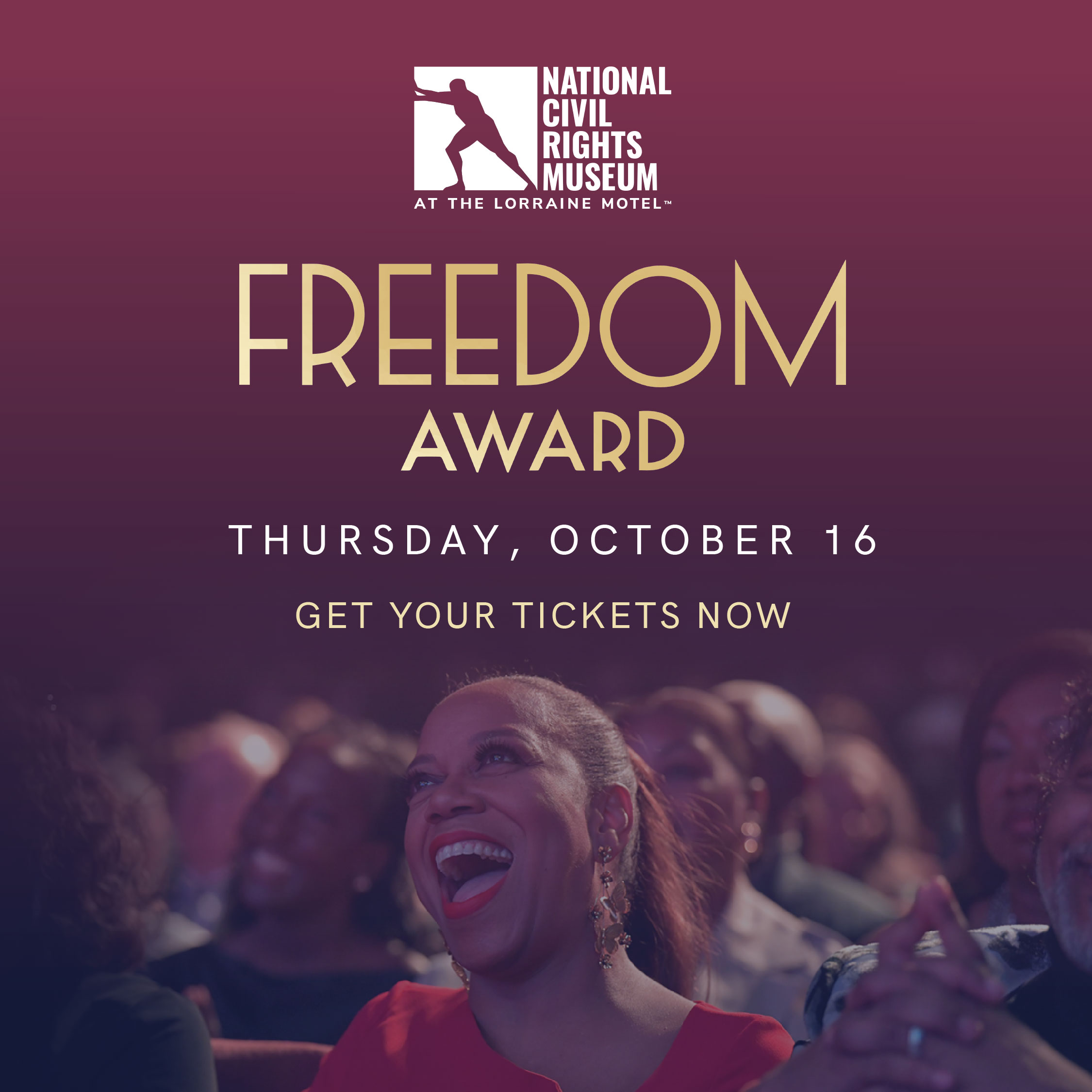A flyer for the Freedom Award celebration on Thursday, Oct. 16 at the Orpheum Theatre. Get Your Tickets