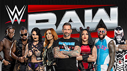 A poster with wrestling's biggest stars for RAW at the FedExForum.