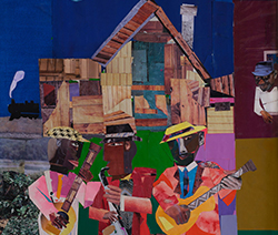 A painting of three Black musicians featured in the 