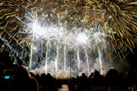 Fireworks in the sky over Traverse City.