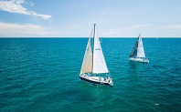 Sailboats on the great lakes. 