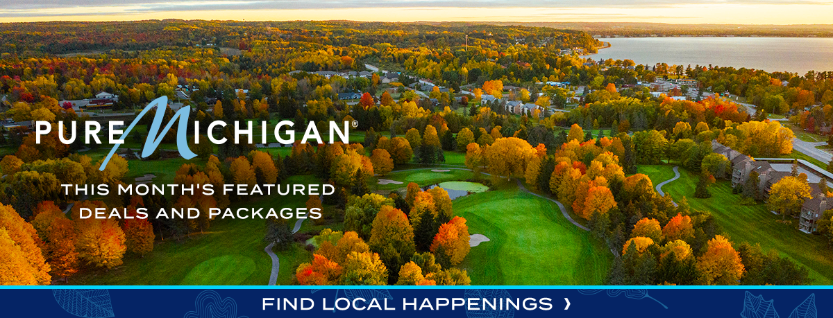 A golf course during fall.