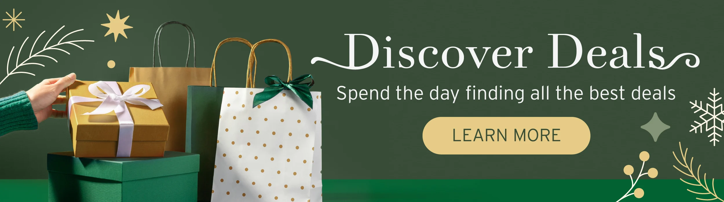 Discover Deals. Spend the day finding all the best deals. Learn more.