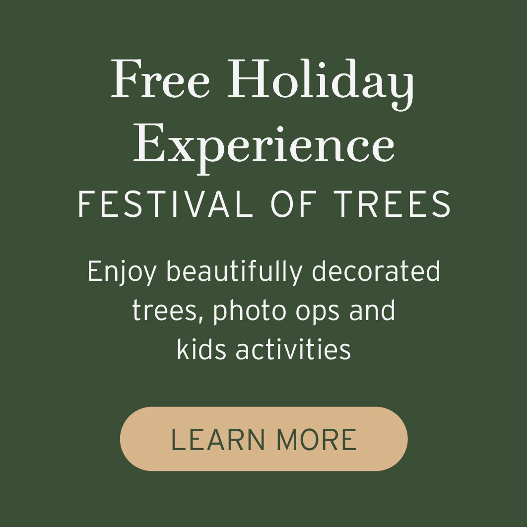 free holiday experience | festival of trees | enjoy beautifully decorated trees, photo ops and kids' activities
