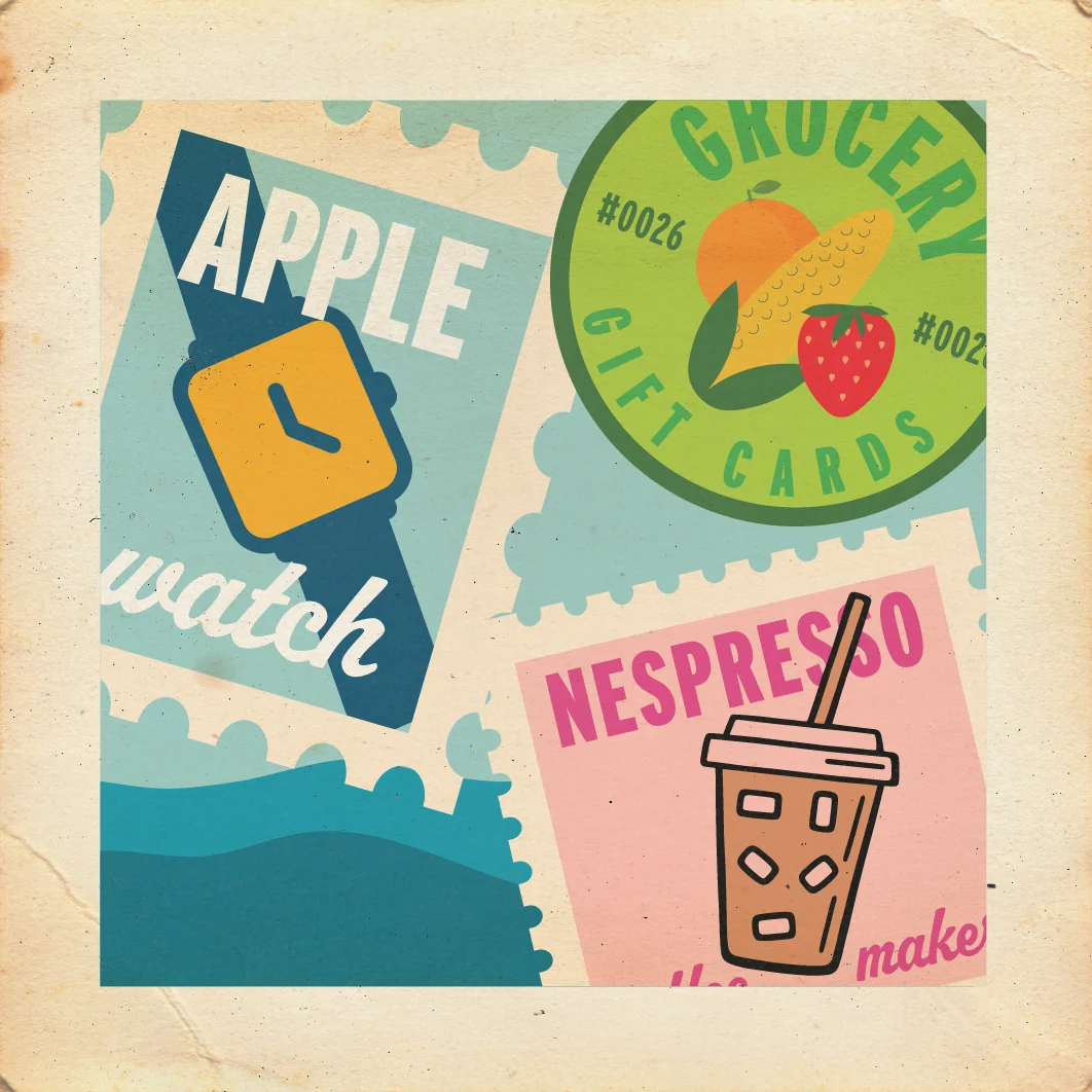 apple watch stamp grocery sticker nespresso stamp