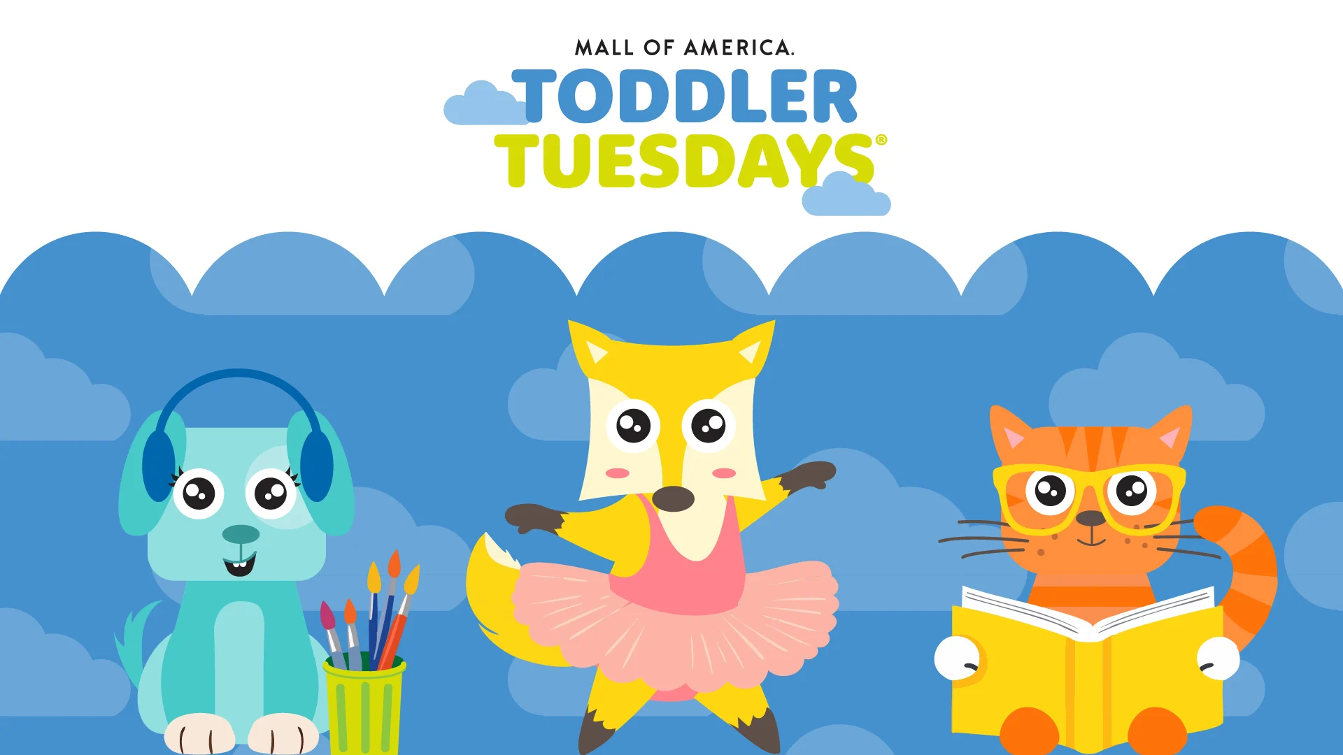 three cartoon animals