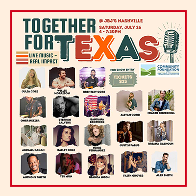 Together For Texas - Songwriters Benefit Concert
