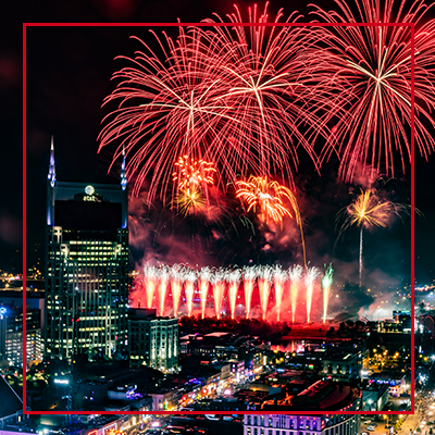 July 4th in Nashville Fireworks and Drone Show Livestream