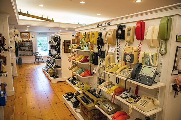inside of a telephone museum