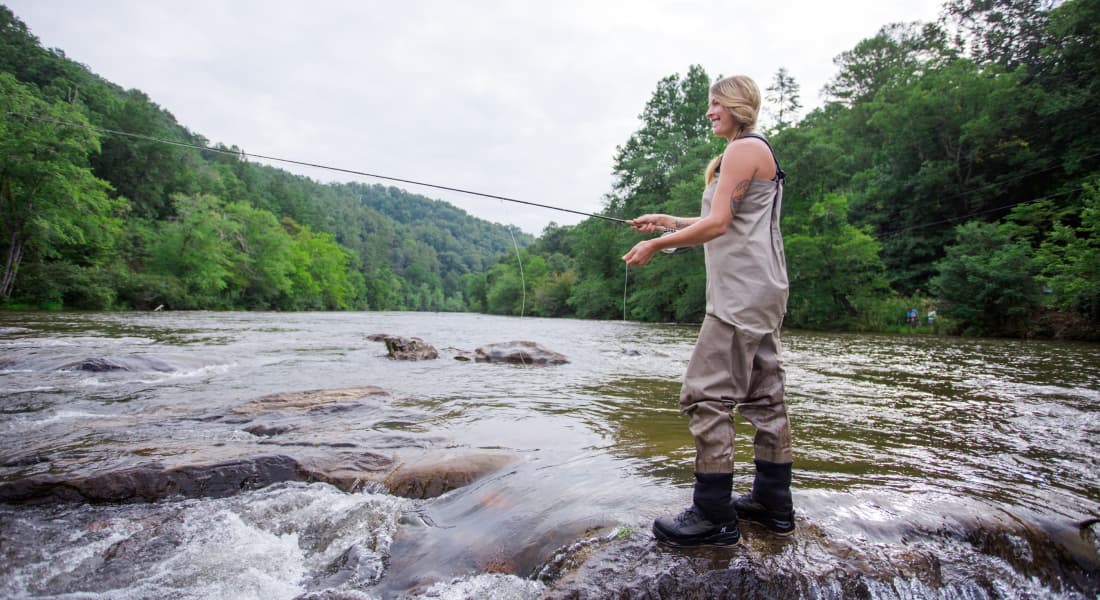 The Tuckasegee River - Jackson County fly fishing