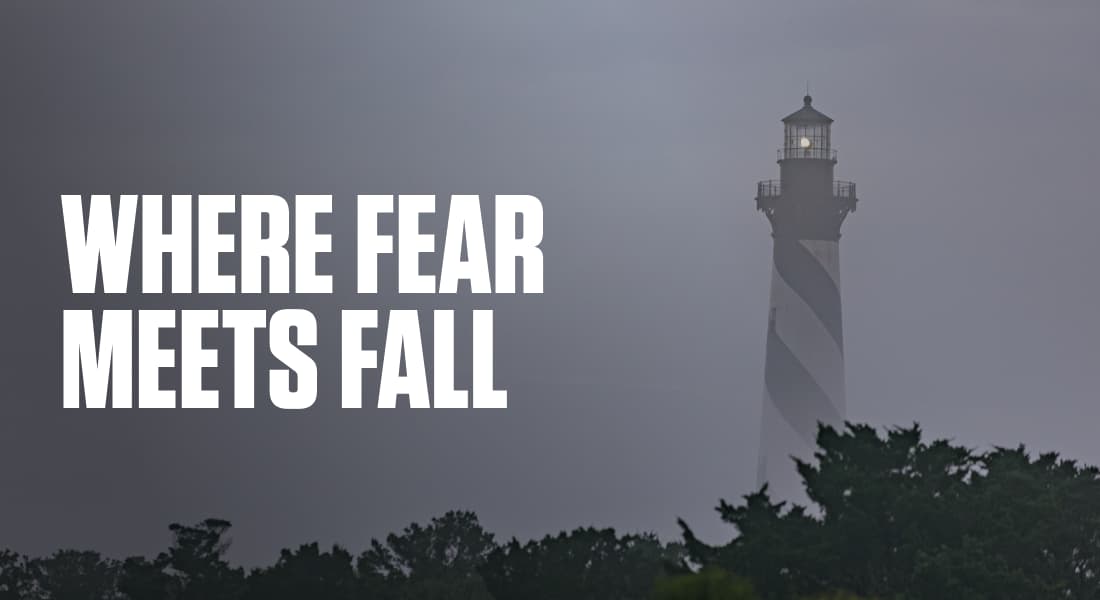WHERE FEAR MEETS FALL - Cape Hatteras Lighthouse on a foggy winter afternoon
