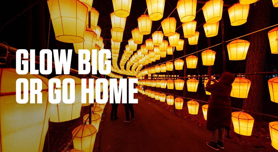 GLOW BIG OR GO HOME - Chinese Lantern Festival, Cary NC