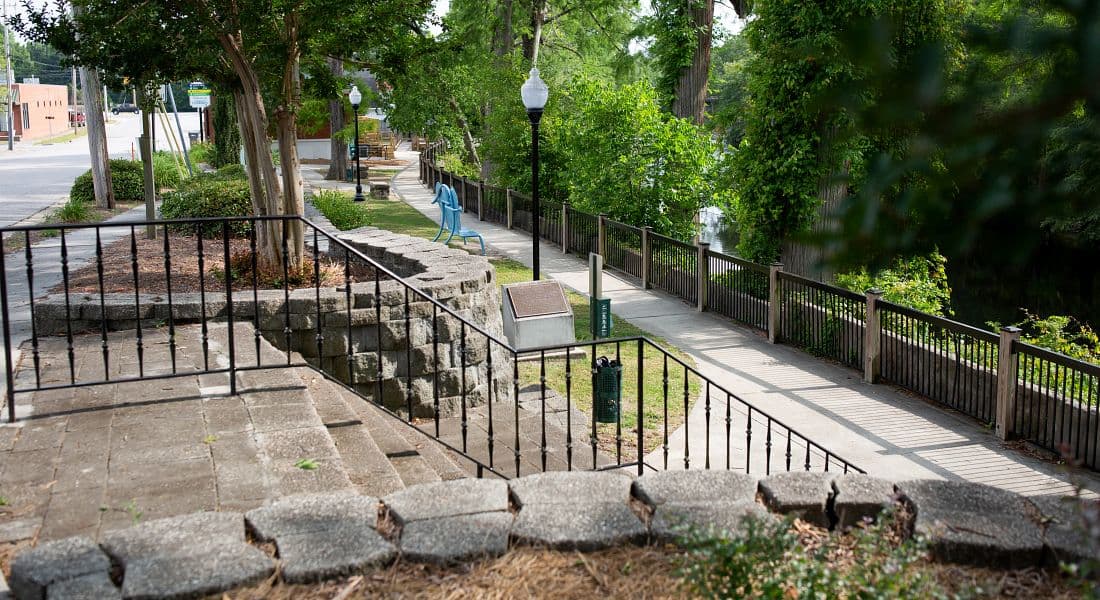 Riverwalk walkway, Lumberton, NC