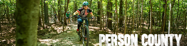 Mountain biking in Person County, NC.