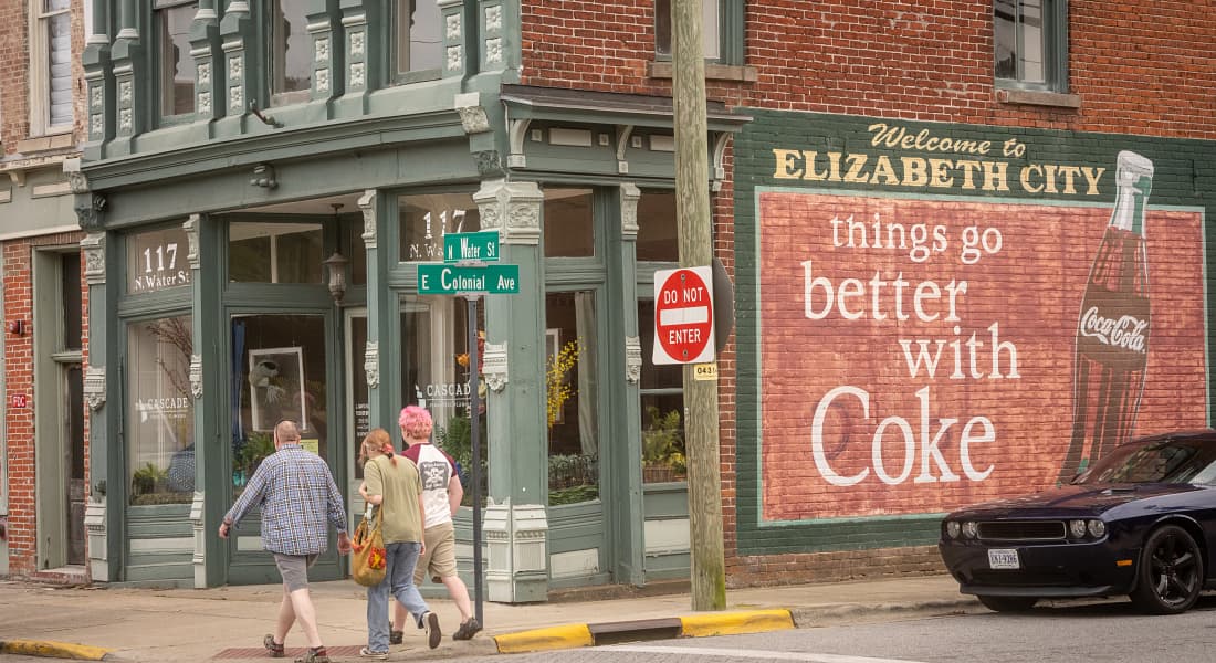 Coca Cola mural in Elizabeth City, NC