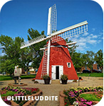 red windmill house