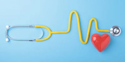 Stethoscope and heart image