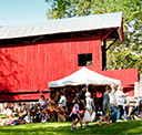 Festival outside of cover bridge