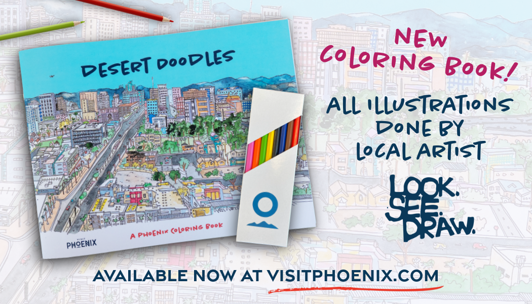 New Coloring Book by Visit Phoenix X Look.See.Draw