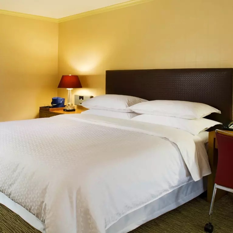 A hotel room at Four Points by Sheraton San Jose Downtown.