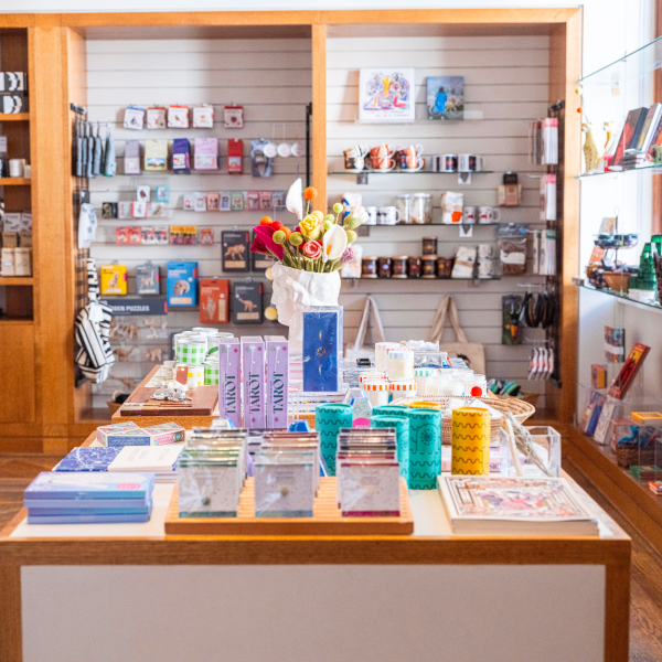 The inside of the San Jose Museum of Art Store.