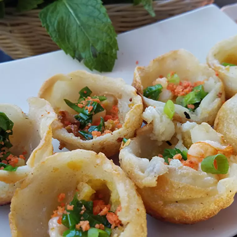 A Vietnamese meal at a restaurant in Vietnam Town.