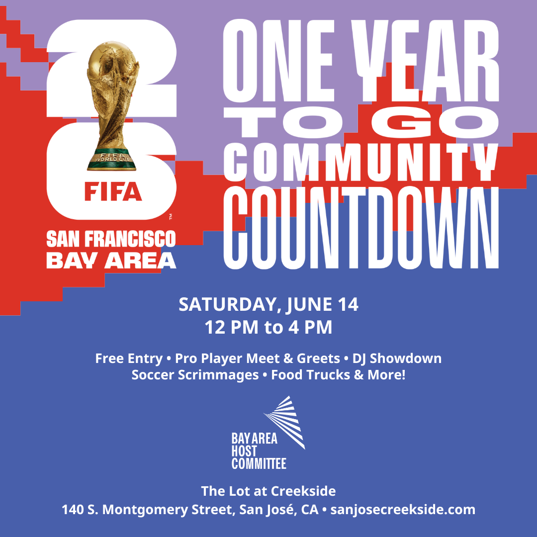 Event logo for FIFA World Cup 2026 SF Bay Area Community Countdown.