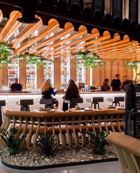 Inside bar at Eos&Nyx.