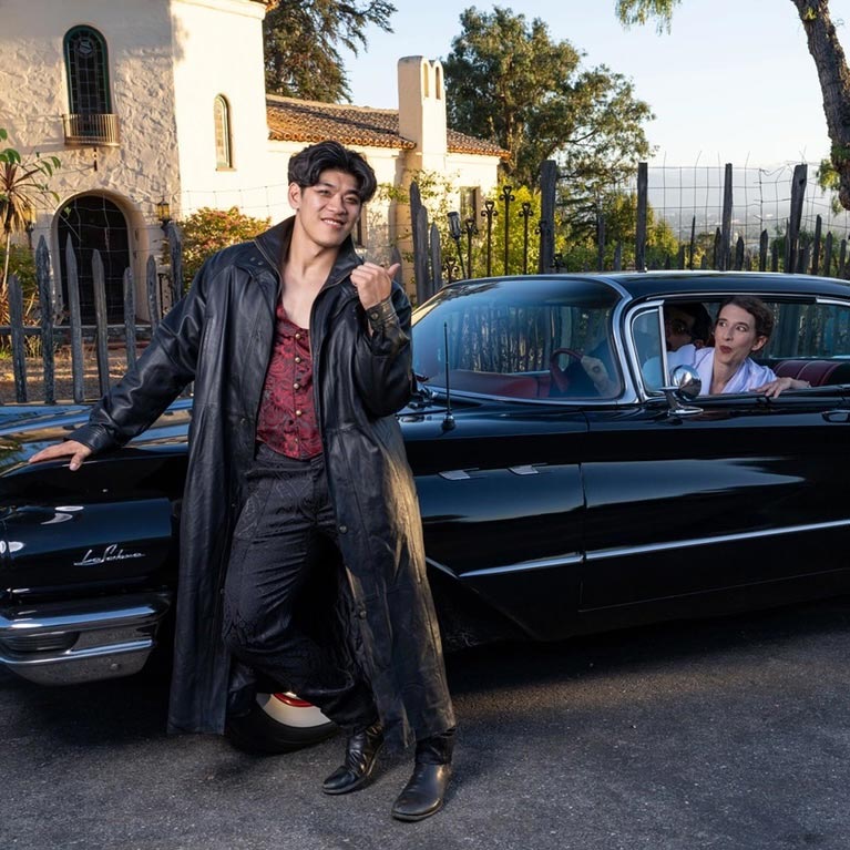 A vampire actor in Dracula.