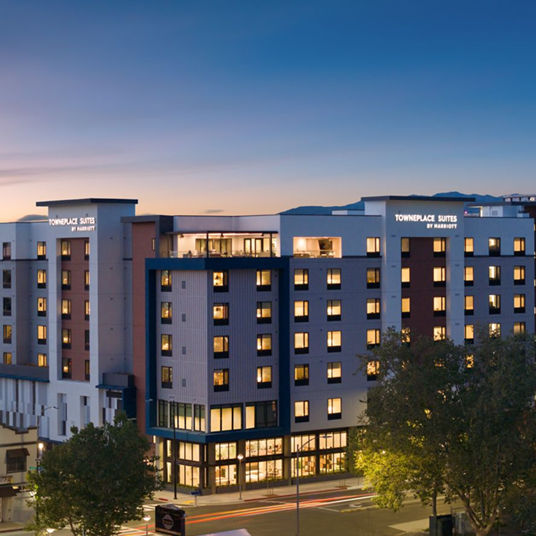 Signia by Hilton San José overlooking Downtown.
