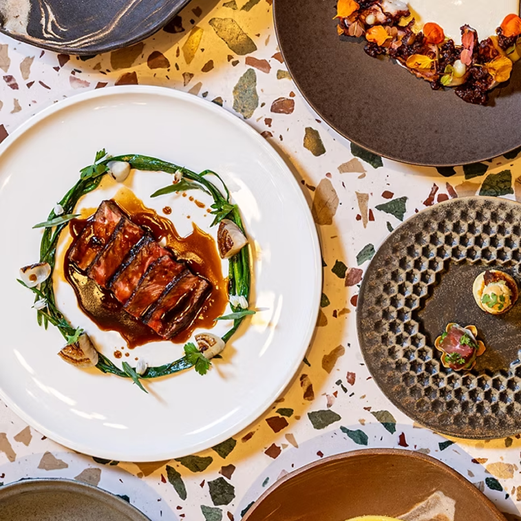 Plates of delicious soul food.