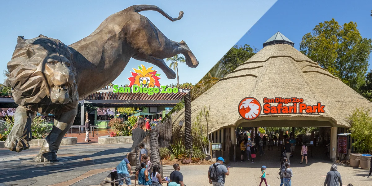 Zoo and Safari Park entrances