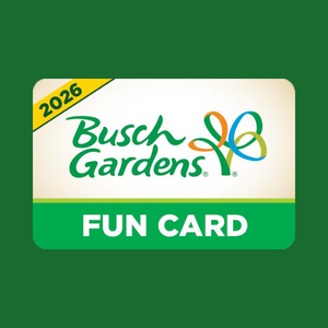 An image that reads "2026 BUSCH GARDENS FUN CARD"