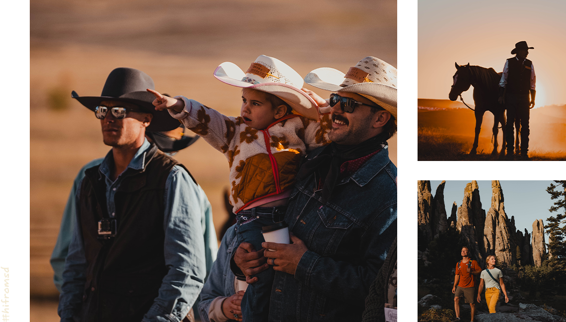 Cowboys in Custer State Park, South Dakota