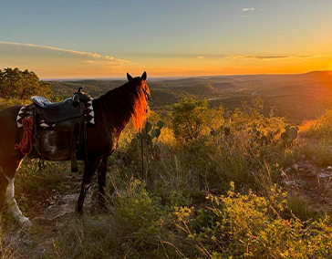 Sunset Ride in Bandera